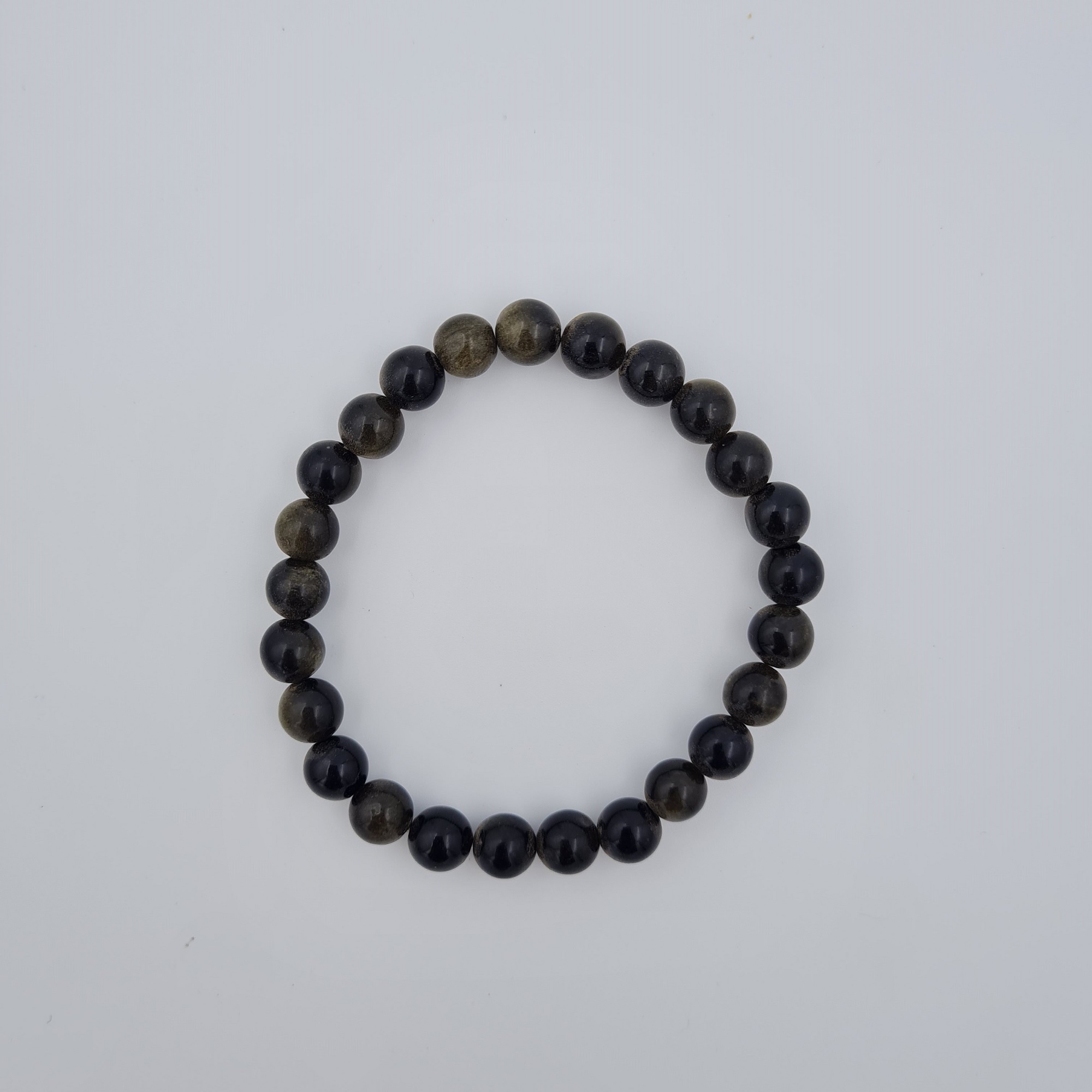 7 chakra black obsidian bracelet - Dr Vedant Sharmaa