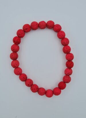 Red Lava Stone Bracelet