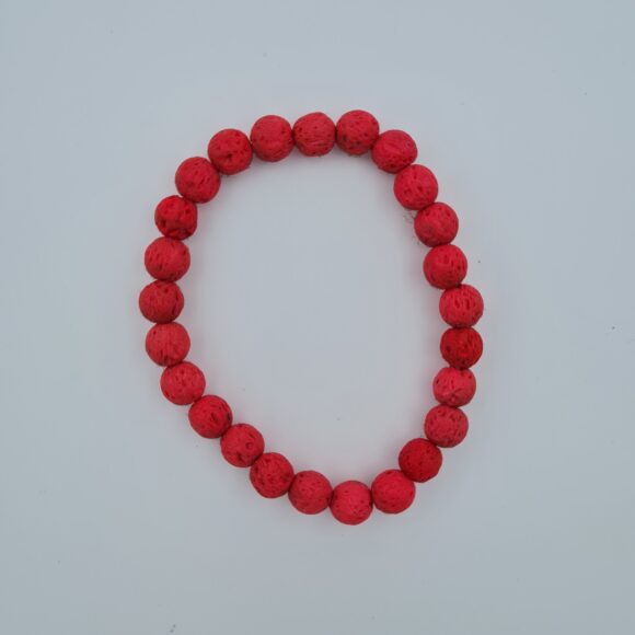 Red Lava Stone Bracelet
