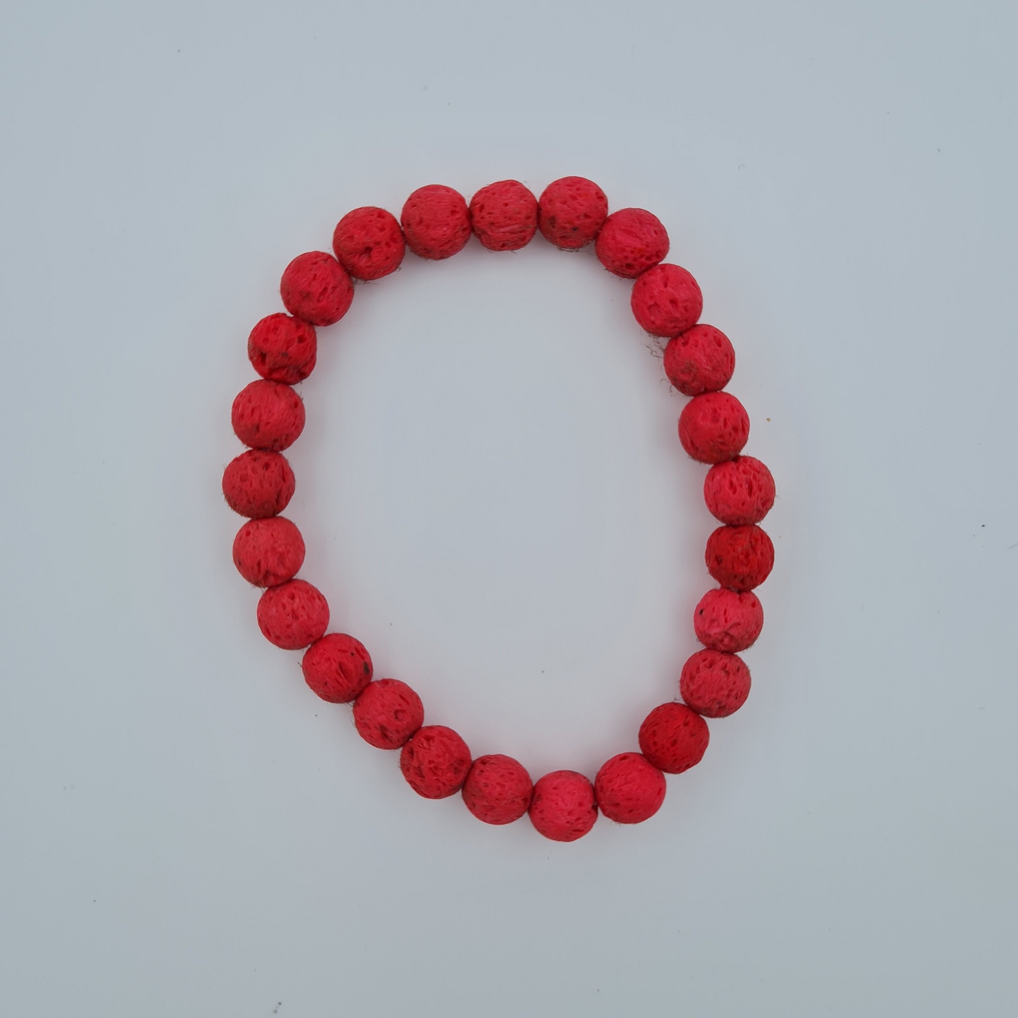 Red Dot Natural Stone Bracelet – hints for prayerful... pause