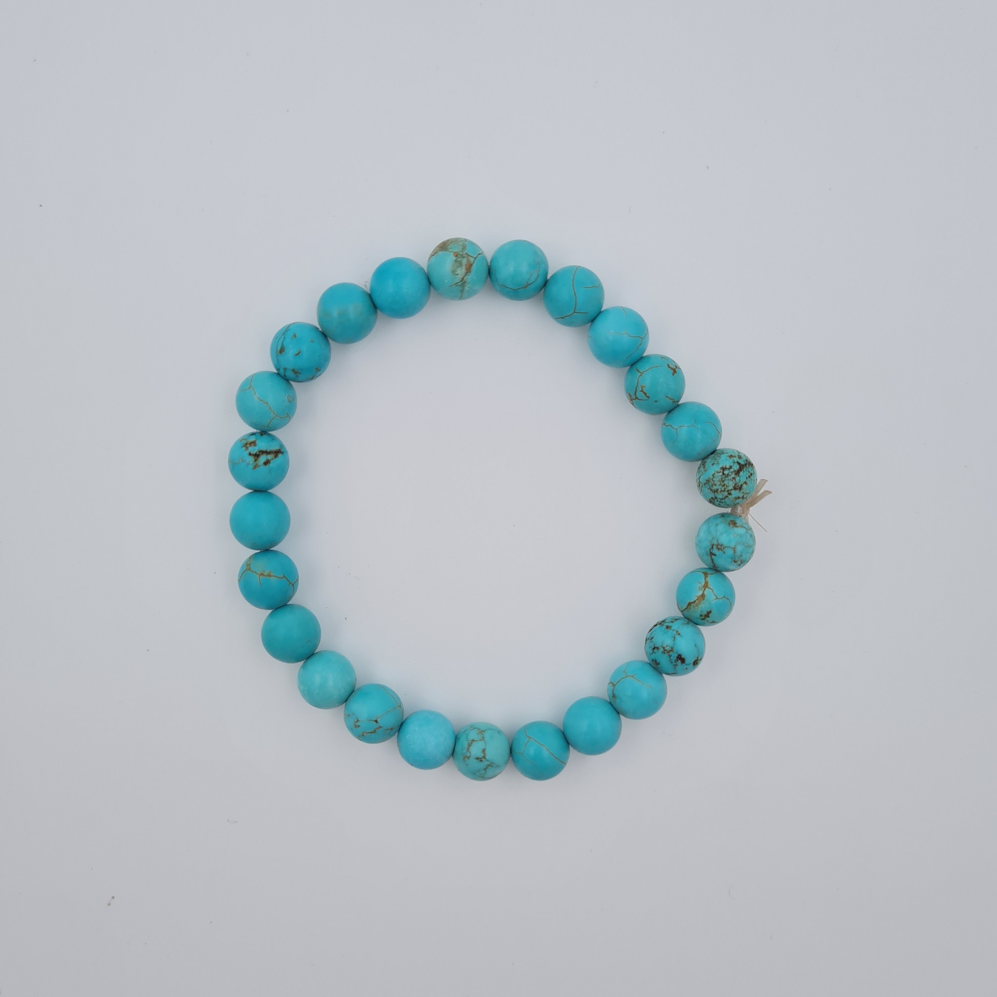 Turquoise & White Howlite Natural Stone Double Beaded Bracelet – Amare  Beauty