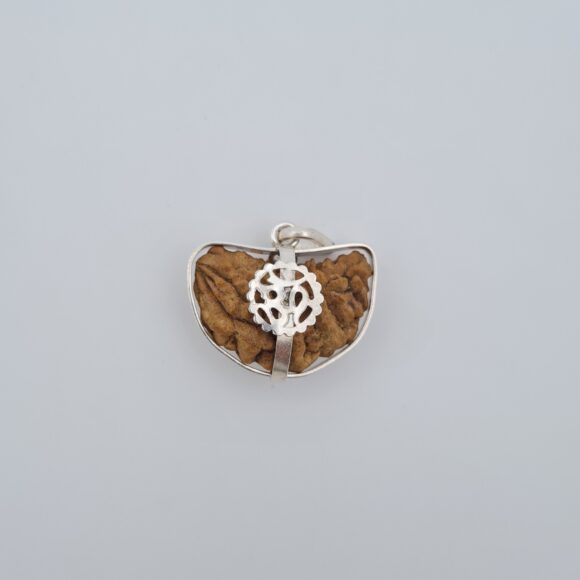 1 Mukhi Rudraksh Silver Pendant