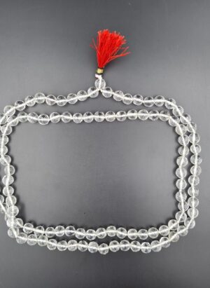 Sphatik Mala Diamond Cutting Kotted