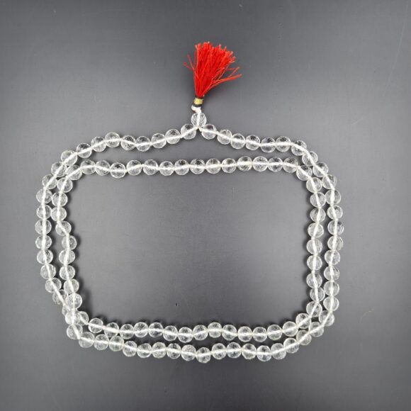 Sphatik Mala Diamond Cutting Kotted